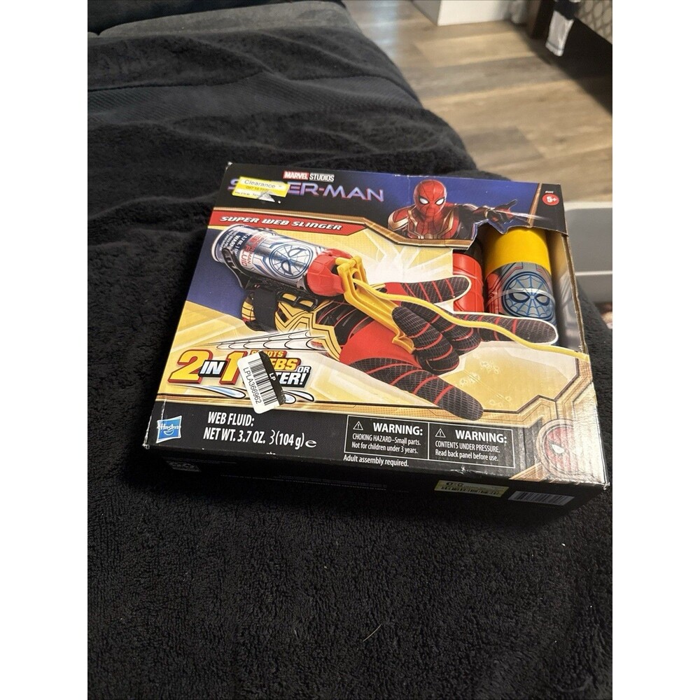 Marvel Spider-Man Super Web Slinger Toy, Web Shooter or Water Shooter NEW